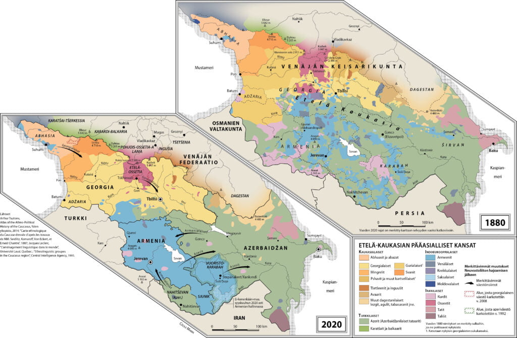 Kaukasuksen konfliktien alkuperän jäljillä