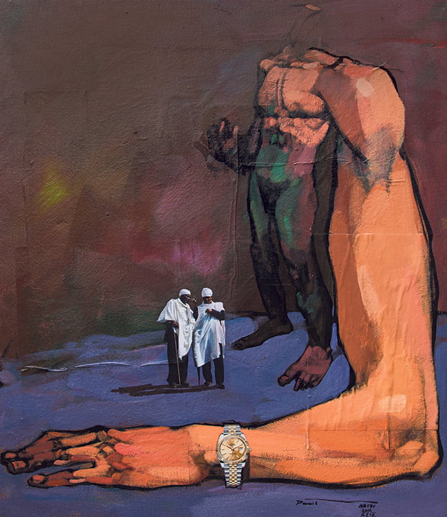 Dawit Abebe. – « Long Hands 1 » (Longues mains 1), 2019 © Dawit Abebe - Kristin Hjellegjerde Gallery, Londres, Berlin