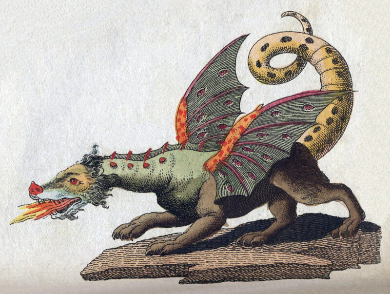 Friedrich-Johann-Justin-Bertuch_Mythical-Creature-Dragon_1806
