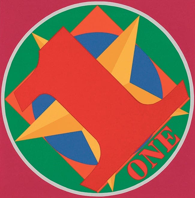 Robert Indiana; One, sarjasta American Dream, 1997 © ADAGP, Paris, 2025