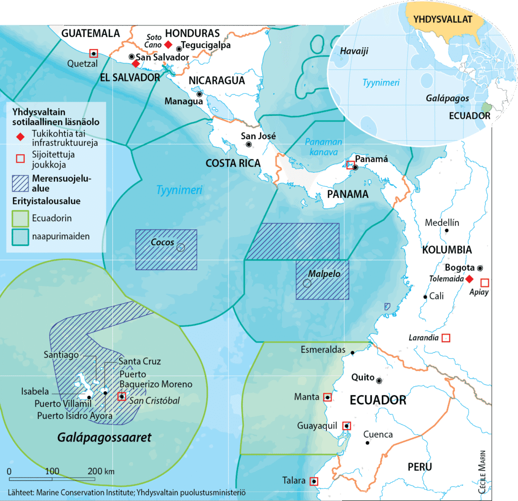 Kuuluuko Ecuador Yhdysvaltojen etupiiriin?